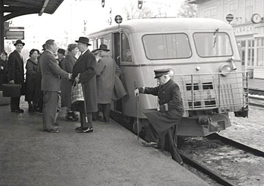 Avgång mot Västerås på 1950-talet