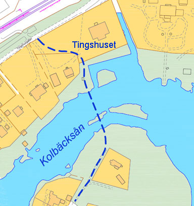 Planerad cykel- och promenadväg